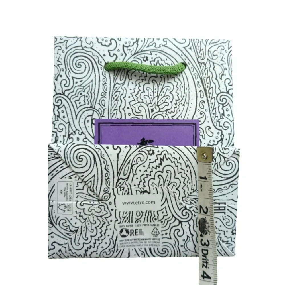 ETRO Profumi Small Paisley Print Paper Shopping Gift Bag
